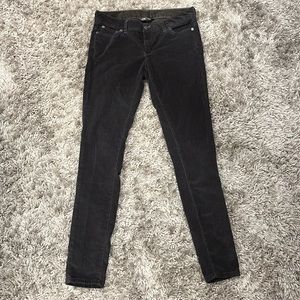 The North Face Womens Corduroy Slim Pants Gray Low Rise Stretch Pockets